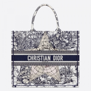 M1286 Dior Book Tote ִ̖ Dior Around The World C {(ln)ɫ